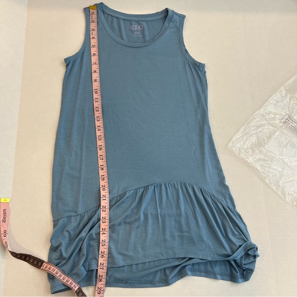 New LOGO by Lori Goldstein Knit Tank with Asymmetrical Peplum | Size XXS - Picture 9 of 9